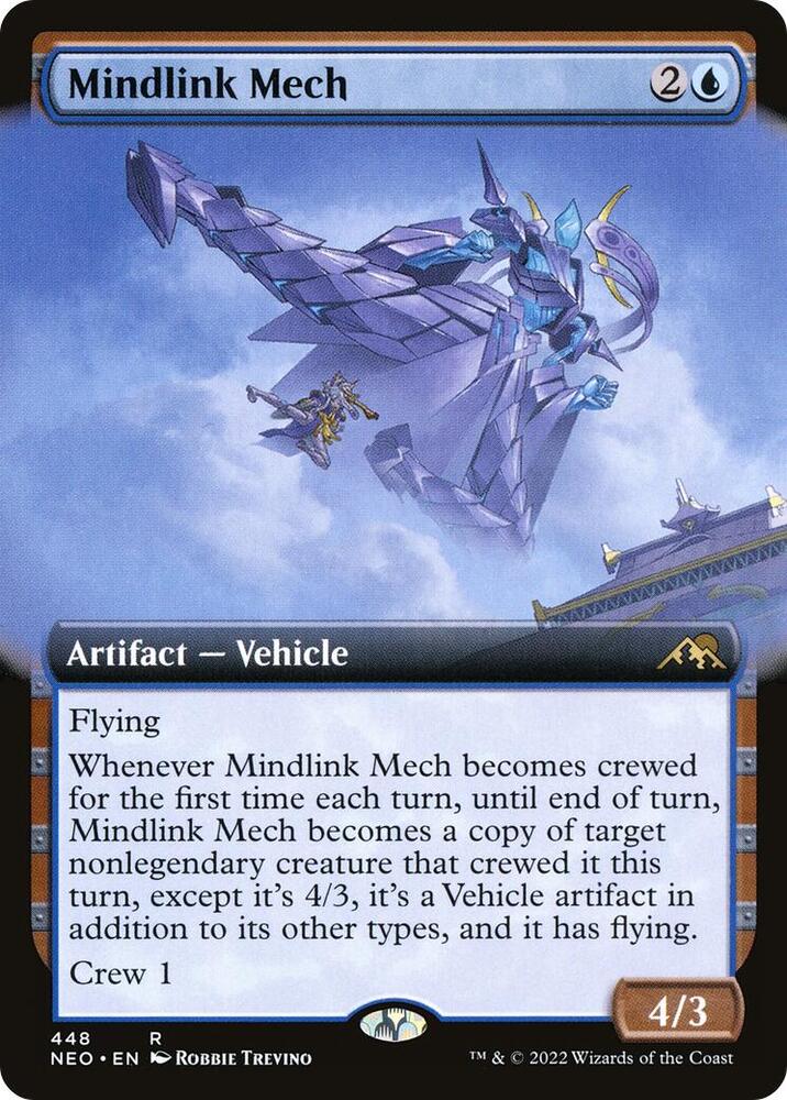 Mindlink Mech 448/302 (Kamigawa: Neon Dynasty)  - Extended Art | Good Games Modbury