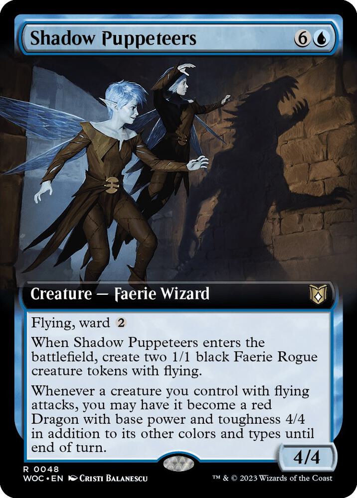 Shadow Puppeteers 48/173 (Commander: Wilds of Eldraine)  - Extended Art | Good Games Modbury