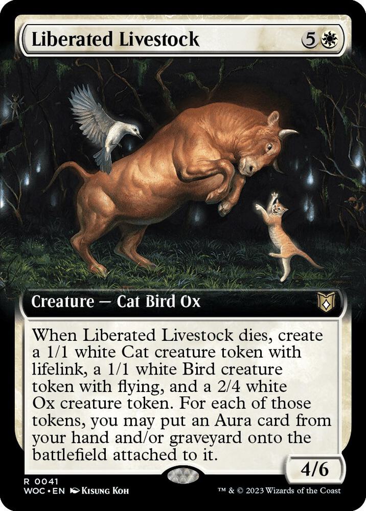 Liberated Livestock 41/173 (Commander: Wilds of Eldraine)  - Extended Art | Good Games Modbury
