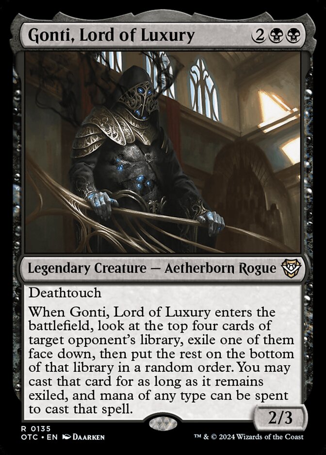 Gonti, Lord of Luxury 135/342 (Commander: Outlaws of Thunder Junction)  | Good Games Modbury