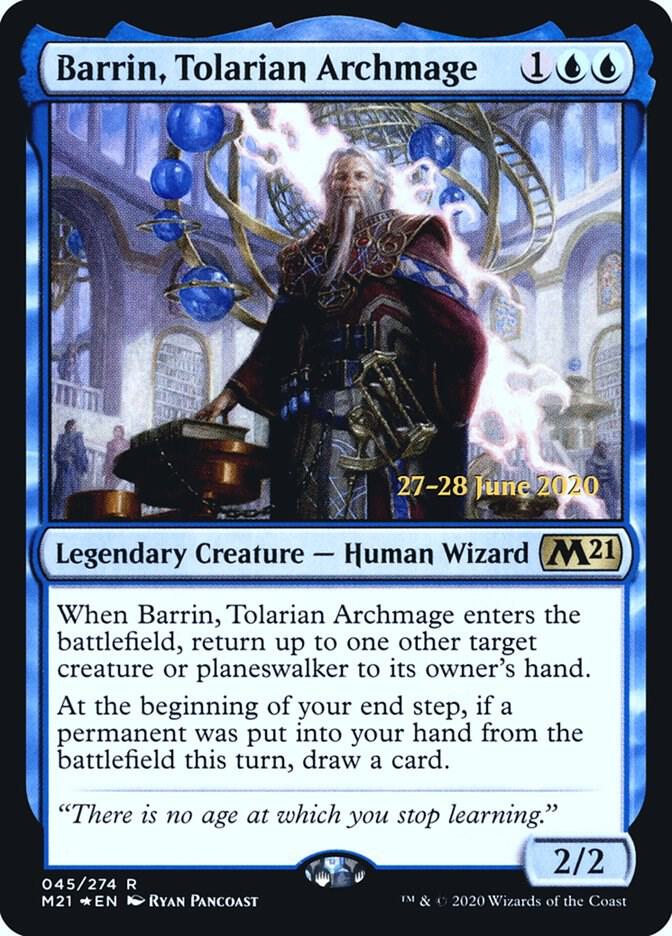 Barrin Tolarian Archmage 45s/137 (Prerelease Cards)  - Foil | Good Games Modbury