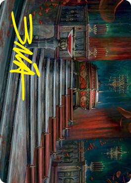 Edgar Markovs Coffin Art Card Gold Stamped Signature 60 (Art Series: Innistrad: Crimson Vow)  | Good Games Modbury