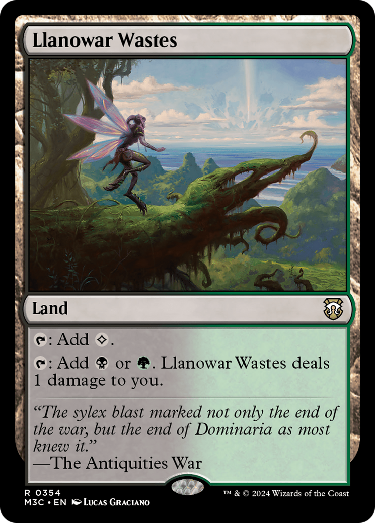 Llanowar Wastes (Ripple Foil) [Modern Horizons 3 Commander] | Good Games Modbury