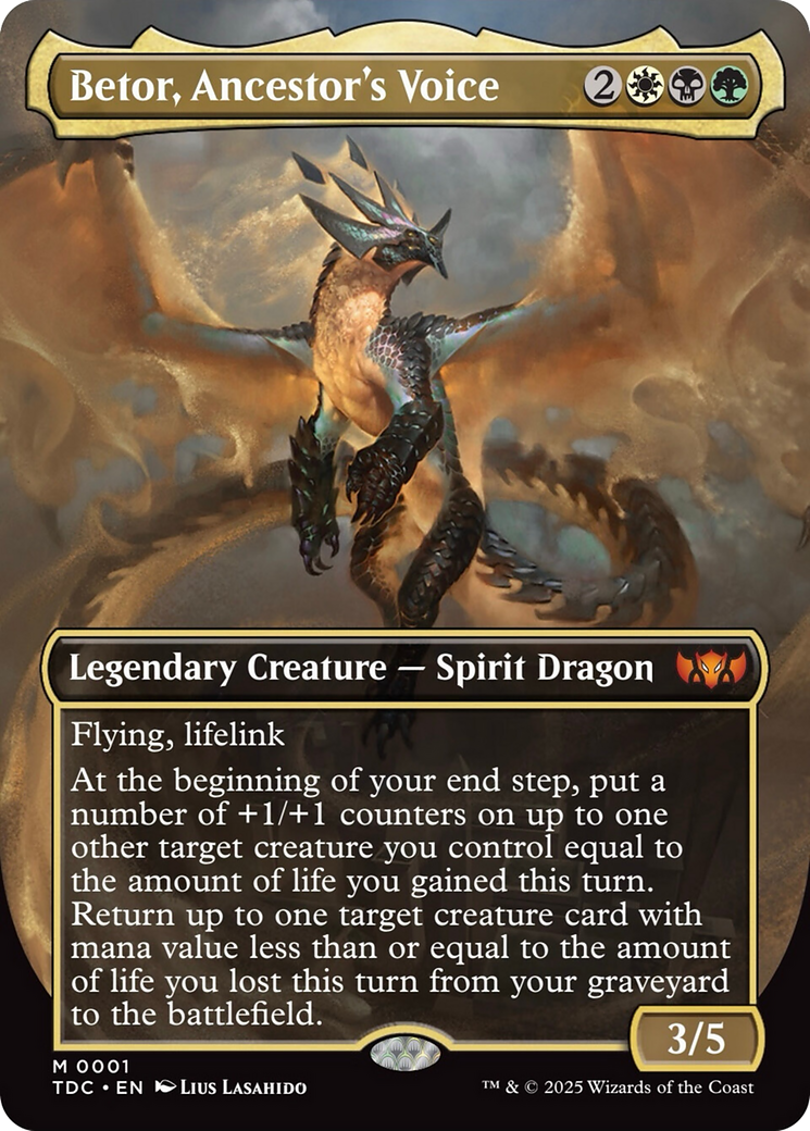 Betor, Ancestor's Voice (Borderless) [Tarkir: Dragonstorm Commander] | Good Games Modbury