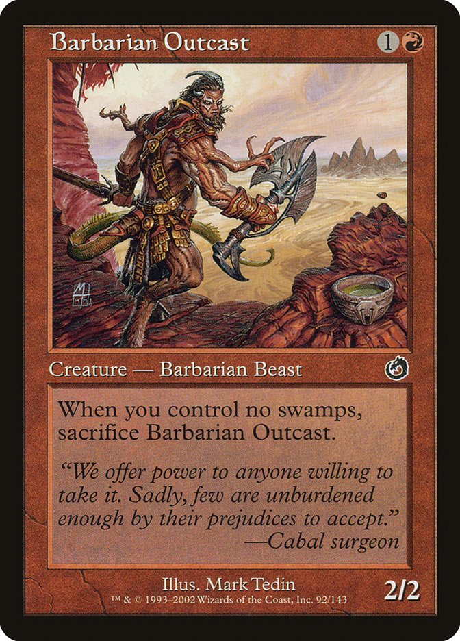 Barbarian Outcast 92 (Torment)  - Foil | Good Games Modbury