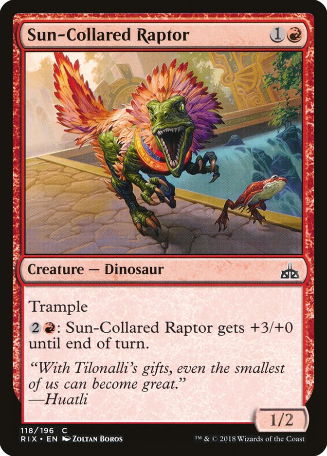 Sun-Collared Raptor 118/196 (Rivals of Ixalan)  - Foil | Good Games Modbury