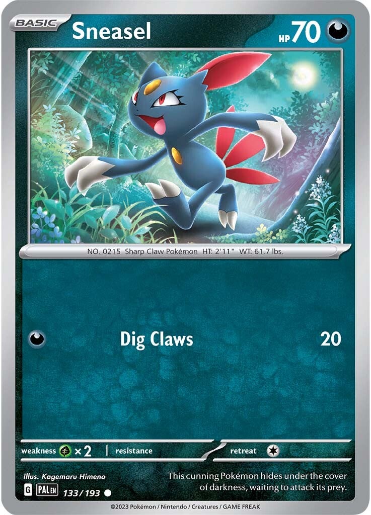 Sneasel (133/193) [Scarlet & Violet: Paldea Evolved] | Good Games Modbury