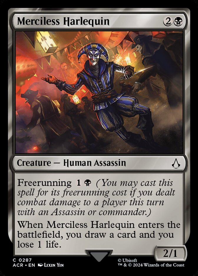 Merciless Harlequin 287/110 (Universes Beyond: Assassin's Creed)  | Good Games Modbury