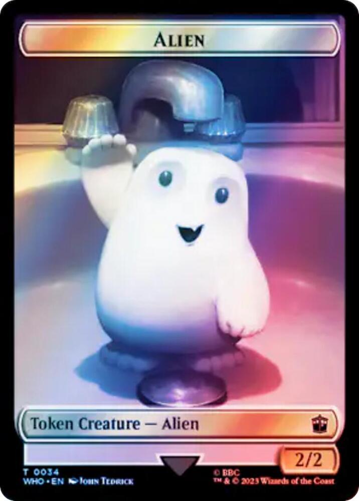 Alien Alien Insect Double Sided Token Surge Foil 34 // 51 (Universes Beyond: Doctor Who)  - Foil | Good Games Modbury