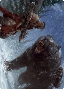 Blizzard Brawl Art Card 41 (Art Series: Kaldheim)  | Good Games Modbury