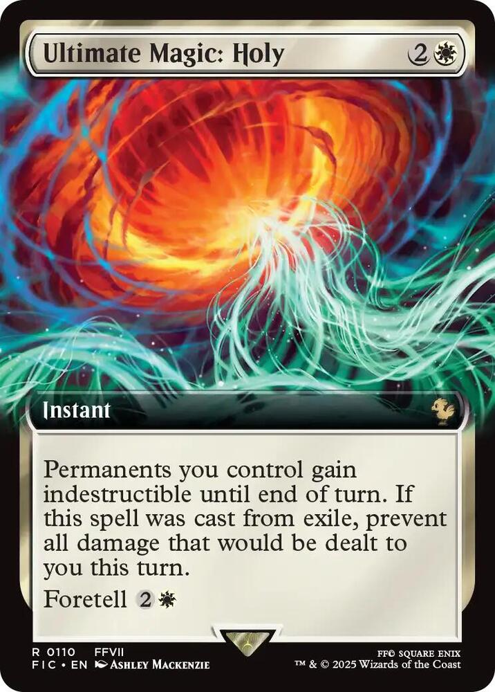 Ultimate Magic: Holy 110 (Commander: FINAL FANTASY)  - Extended Art | Good Games Modbury
