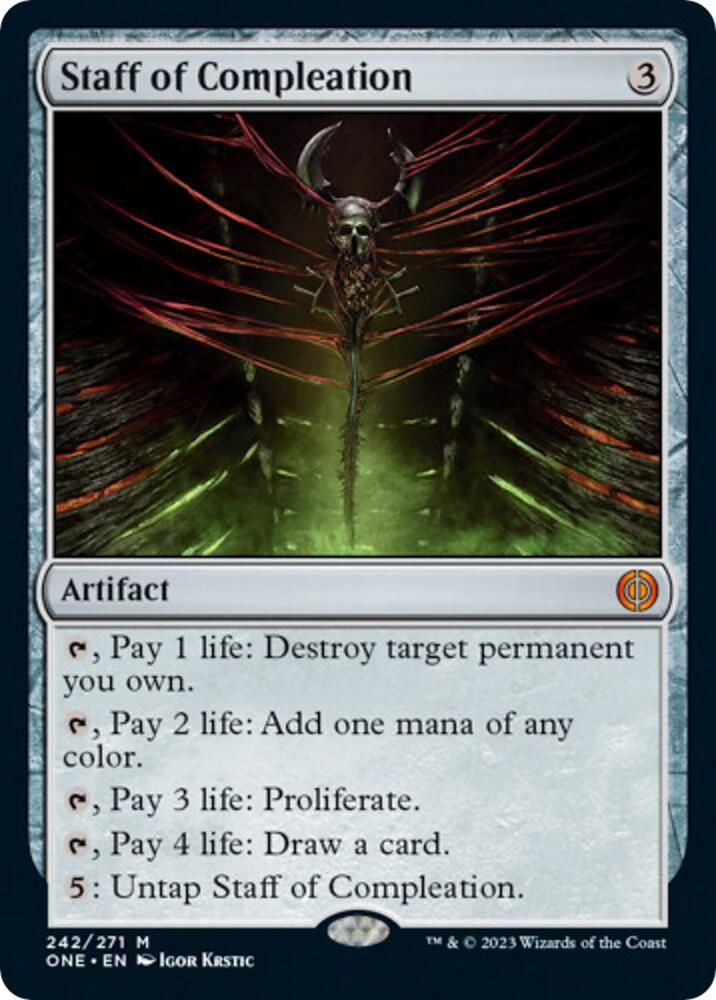 Staff of Compleation 242/271 (Phyrexia: All Will Be One)  | Good Games Modbury