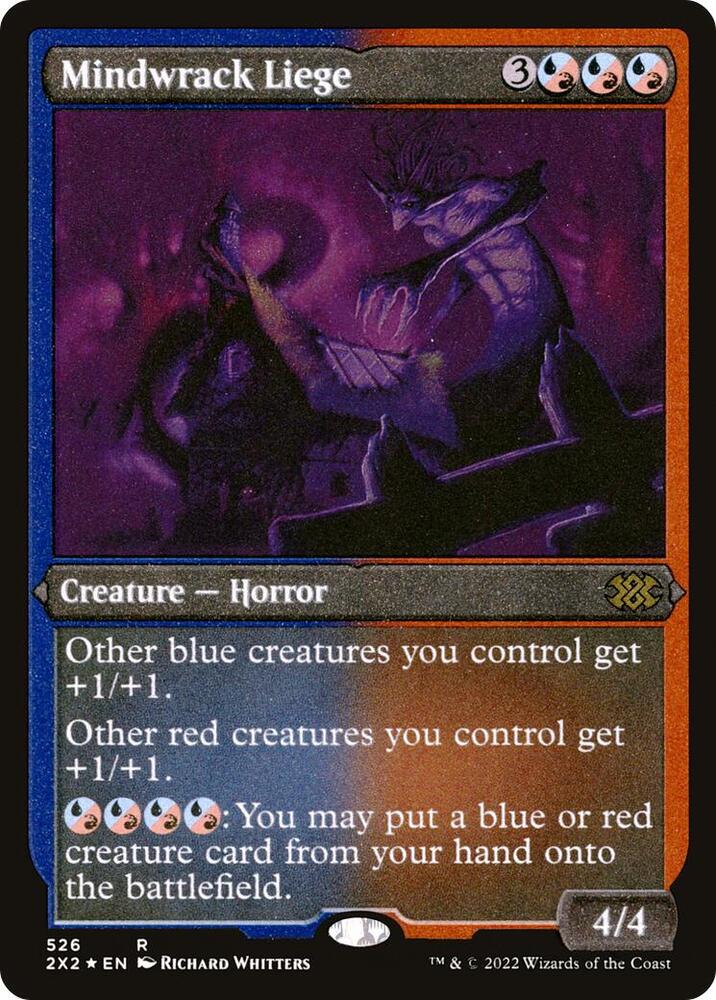 Mindwrack Liege Foil Etched 526 (Double Masters 2022)  - Foil | Good Games Modbury