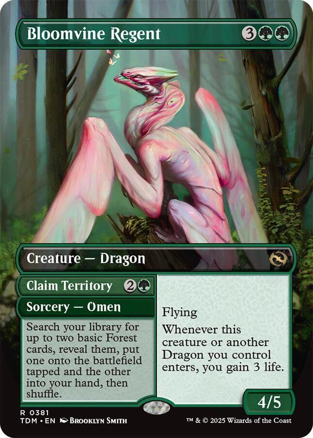 Bloomvine Regent // Claim Territory 381/291 (Tarkir: Dragonstorm)  - Borderless | Good Games Modbury