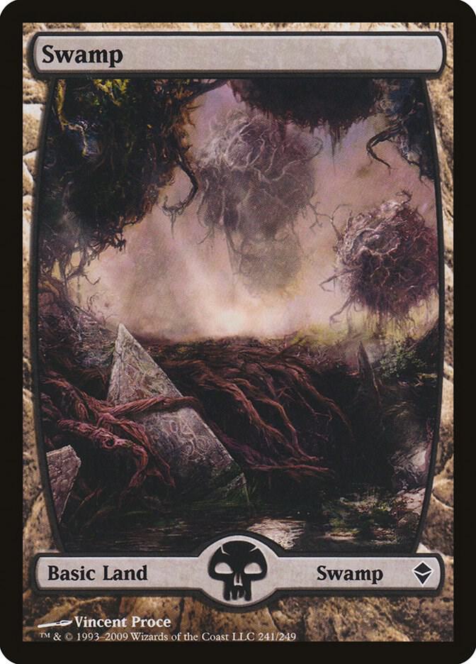 Swamp 241/249 (Zendikar)  - Full Art Foil | Good Games Modbury