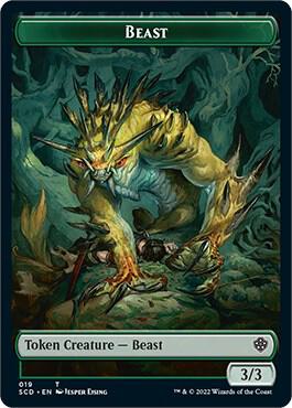 Beast Double Sided Token 19 (Starter Commander Decks)  | Good Games Modbury