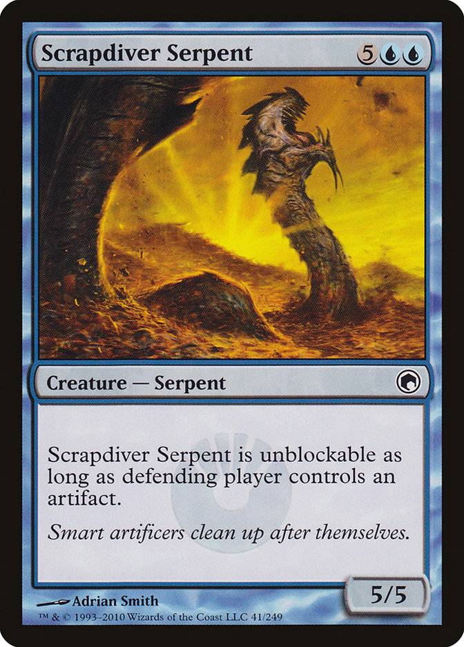 Scrapdiver Serpent [Scars of Mirrodin] | Good Games Modbury