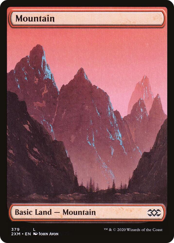 Mountain 379 (Double Masters)  - Full Art Foil | Good Games Modbury