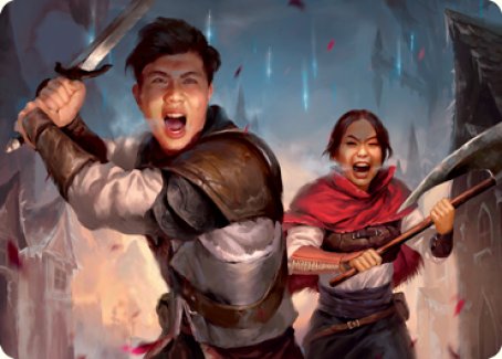 Daybreak Combatants Art Card [Innistrad: Crimson Vow Art Series] | Good Games Modbury