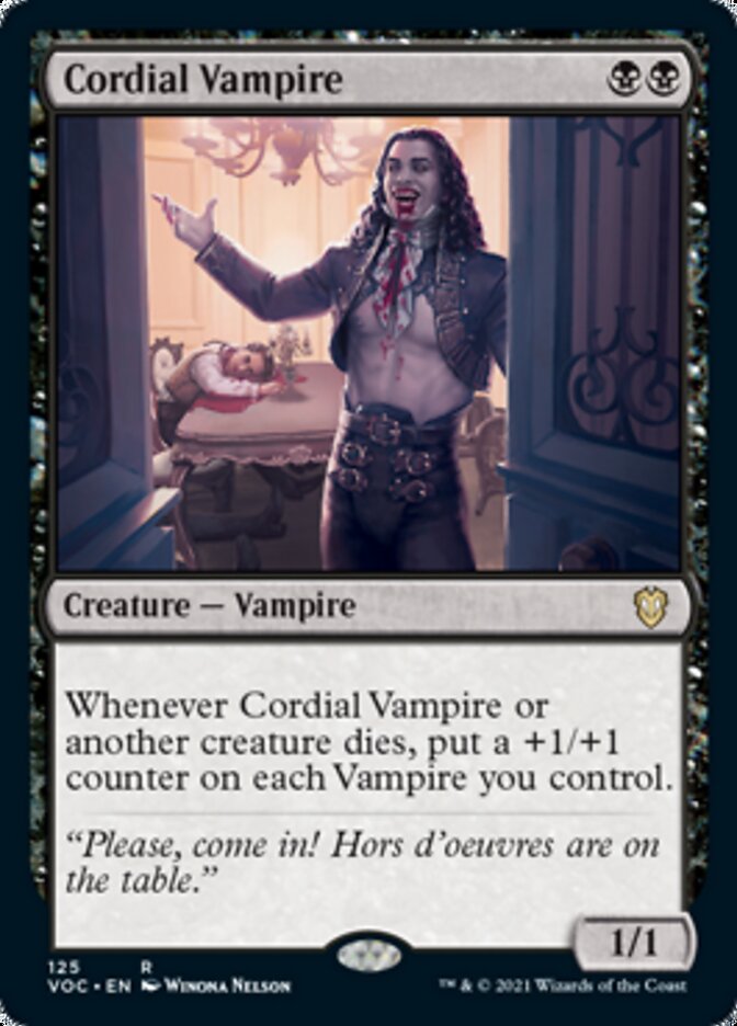 Cordial Vampire [Innistrad: Crimson Vow Commander] | Good Games Modbury