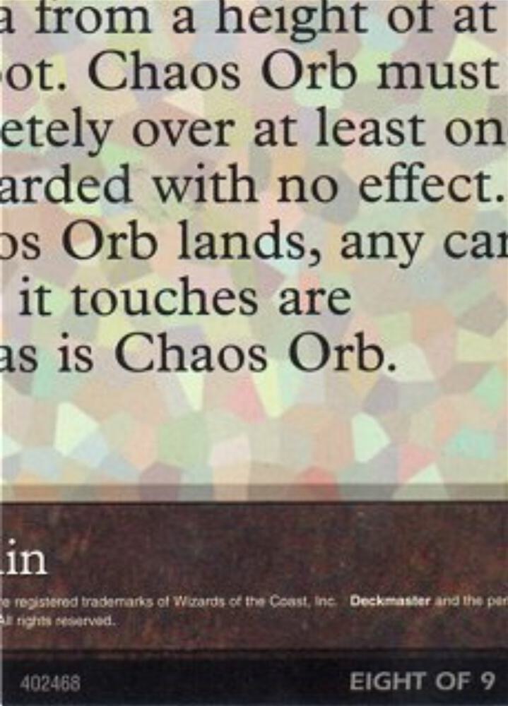 Chaos Orb 8 of 9 Ultra Pro Puzzle Quest 1 (Media Promos)  | Good Games Modbury
