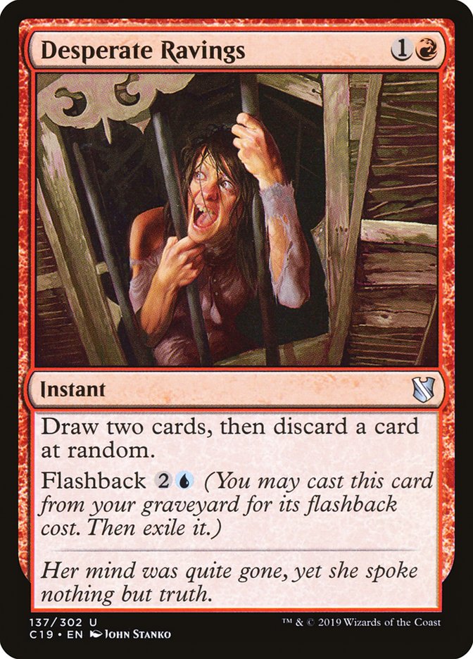 Desperate Ravings 137/302 (Commander 2019)  | Good Games Modbury