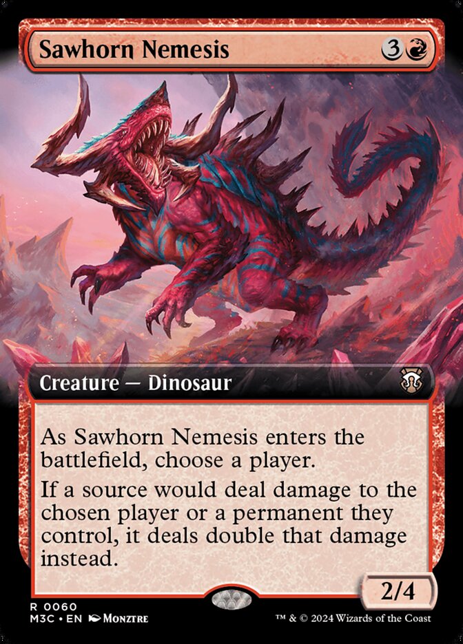 Sawhorn Nemesis 60/411 (Commander: Modern Horizons 3)  - Extended Art | Good Games Modbury
