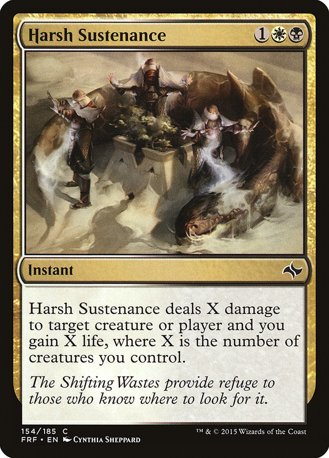 Harsh Sustenance 154/185 (Fate Reforged)  - Foil | Good Games Modbury
