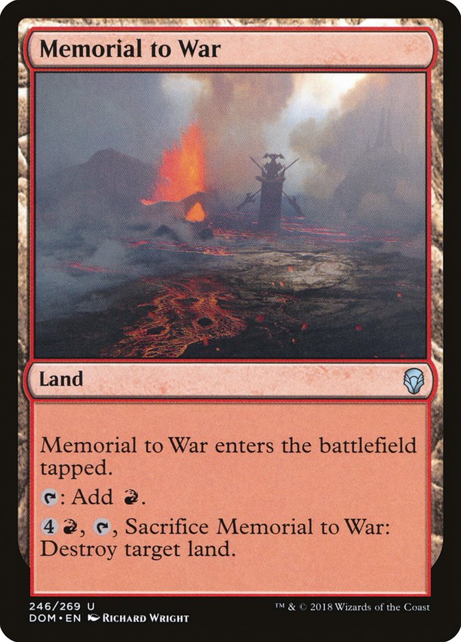 Memorial to War [Dominaria] | Good Games Modbury