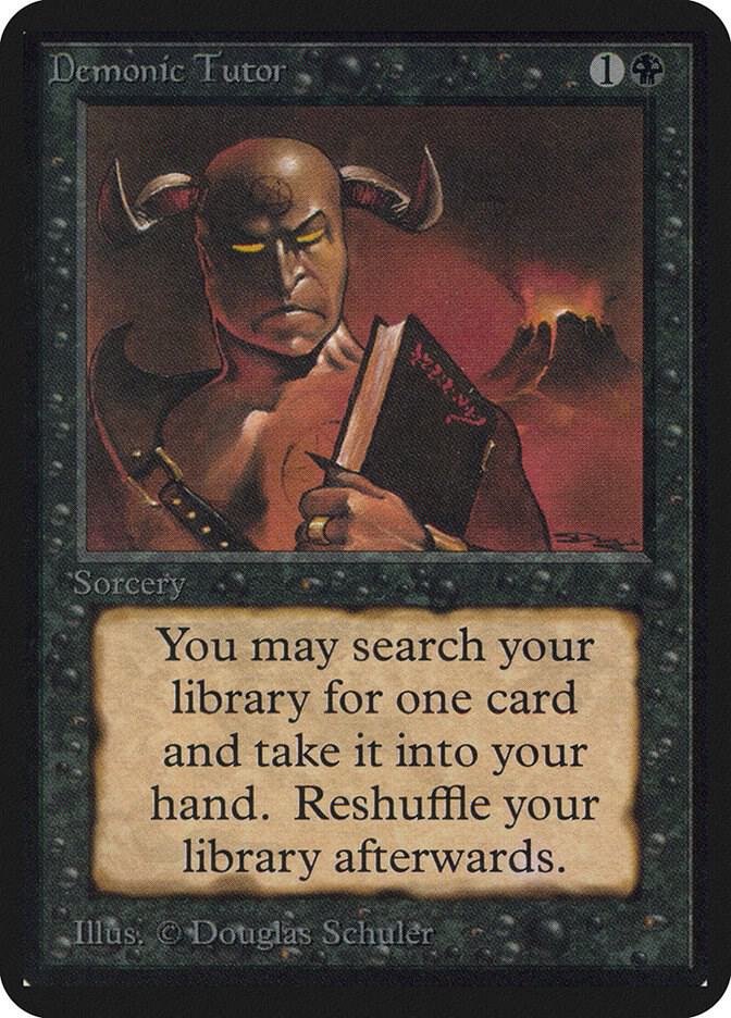 Demonic Tutor 104/295 (Alpha Edition)  | Good Games Modbury