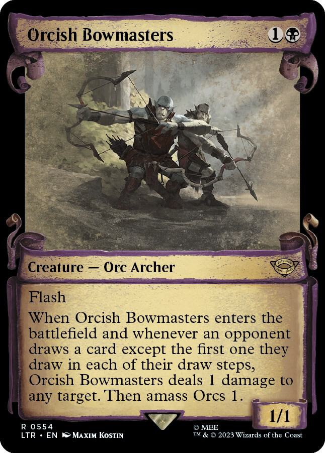 Orcish Bowmasters 554 (Universes Beyond: The Lord of the Rings: Tales of Middle-earth)  - Showcase Scroll | Good Games Modbury