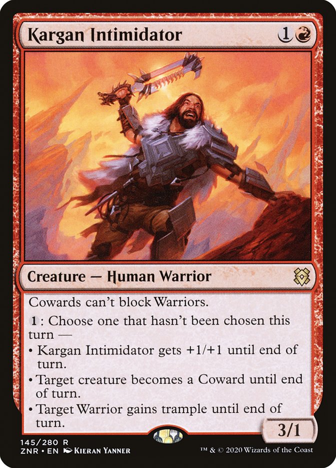 Kargan Intimidator 145/280 (Zendikar Rising)  - Foil | Good Games Modbury