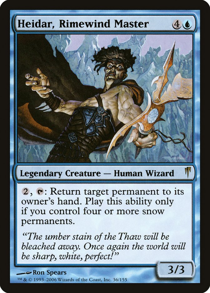 Heidar, Rimewind Master 36/155 (Coldsnap)  - Foil | Good Games Modbury