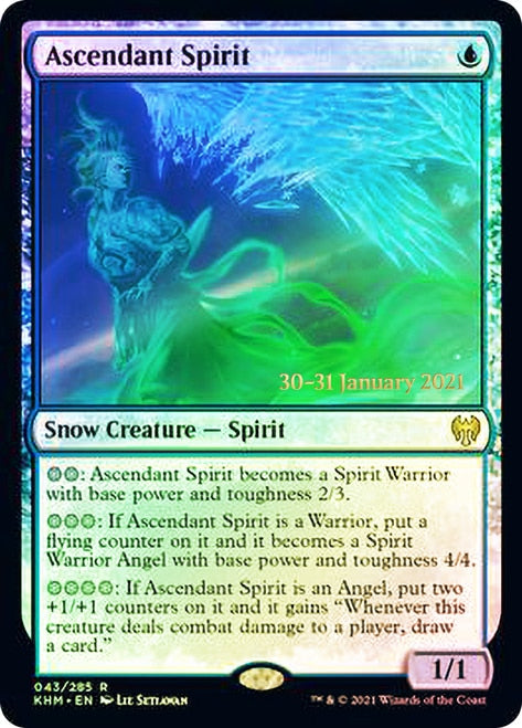 Ascendant Spirit [Kaldheim Prerelease Promos] | Good Games Modbury