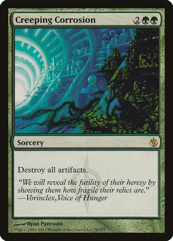 Creeping Corrosion 78/155 (Mirrodin Besieged)  - Foil | Good Games Modbury