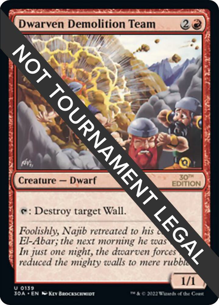 Dwarven Demolition Team 139/594 (30th Anniversary Edition)  | Good Games Modbury