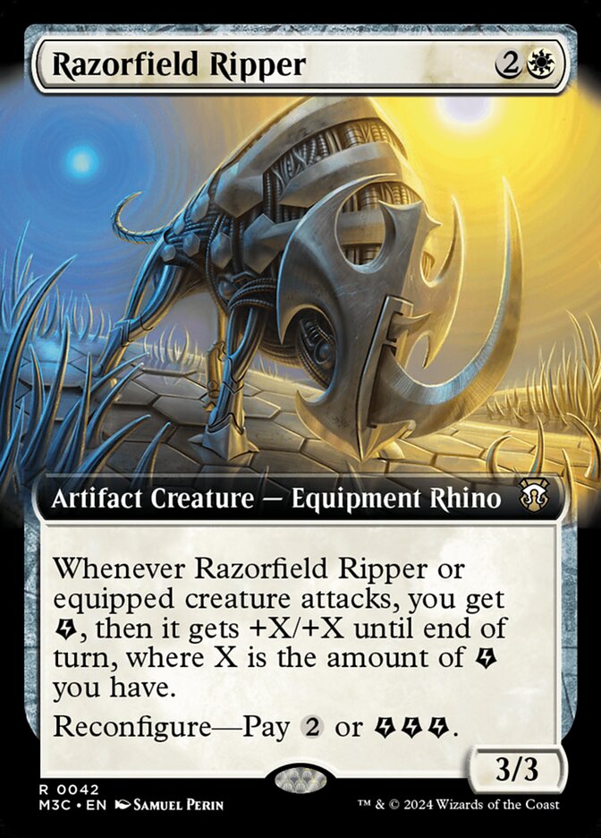 Razorfield Ripper 42/411 (Commander: Modern Horizons 3)  - Extended Art | Good Games Modbury
