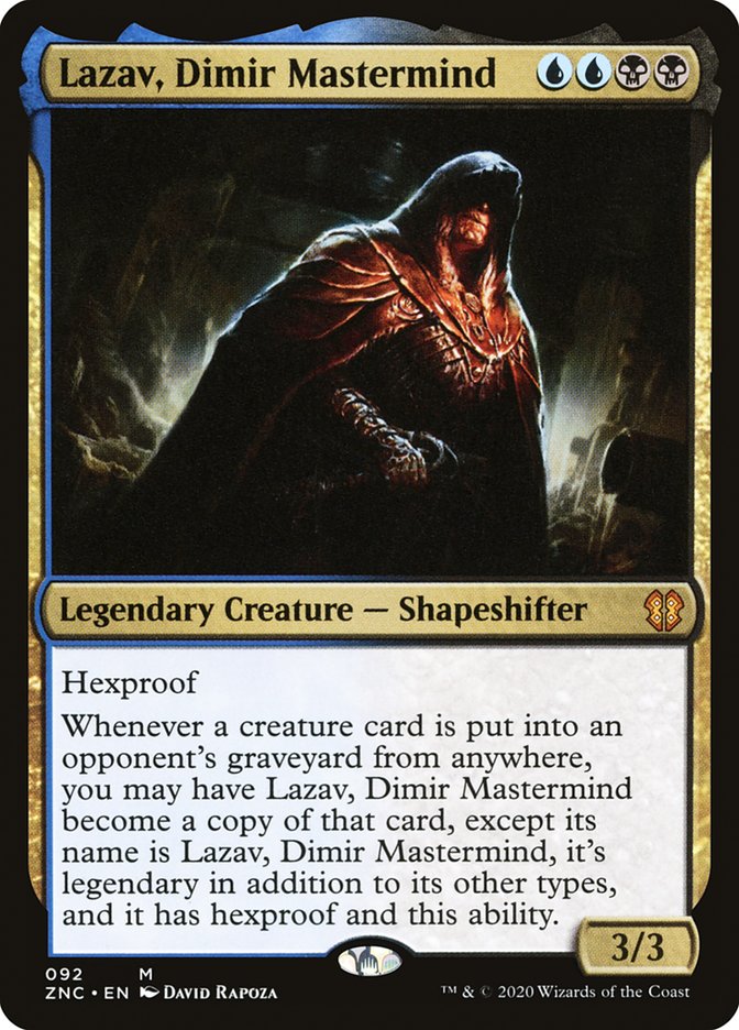 Lazav, Dimir Mastermind 92/142 (Commander: Zendikar Rising)  | Good Games Modbury