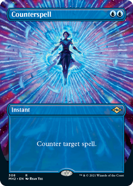 Counterspell (Borderless Alternate Art) [Modern Horizons 2] | Good Games Modbury