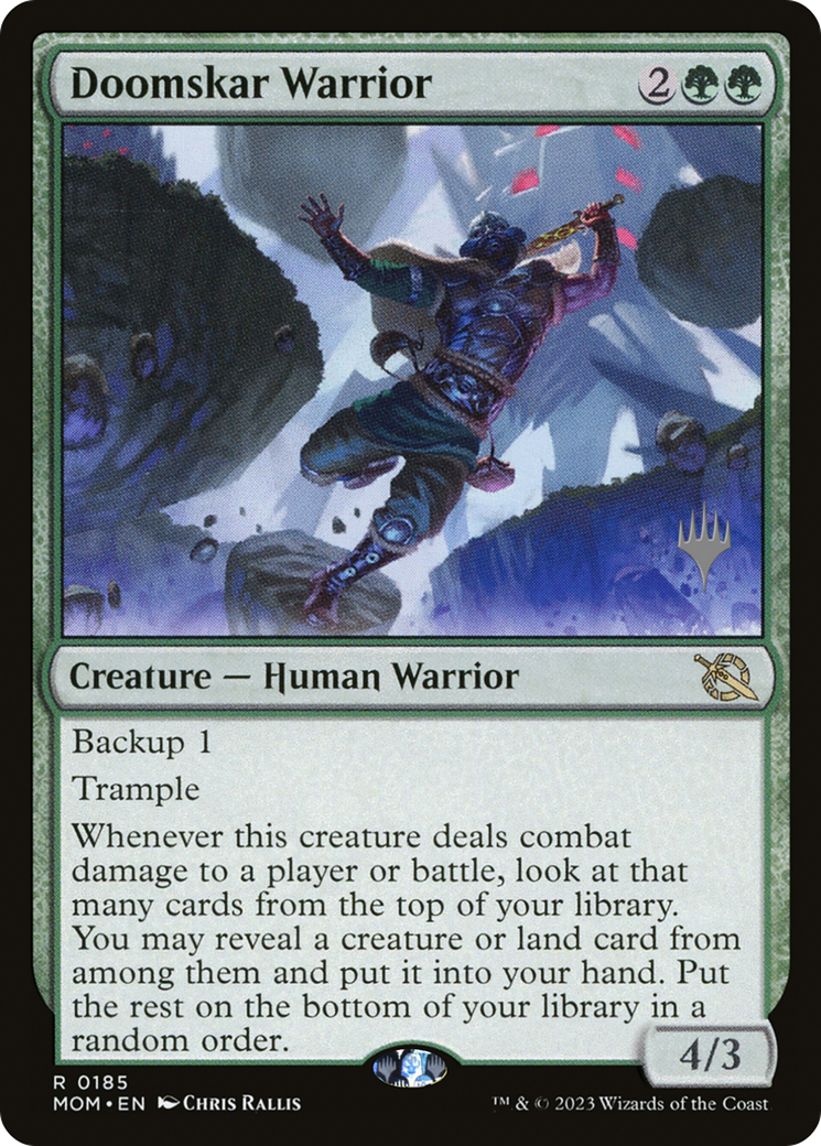 Doomskar Warrior (Promo Pack) [March of the Machine Promos] | Good Games Modbury