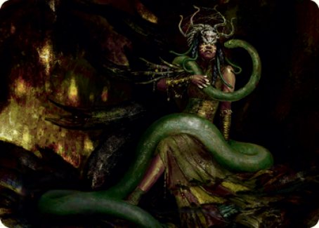 Saryth, the Viper's Fang Art Card [Innistrad: Midnight Hunt Art Series] | Good Games Modbury
