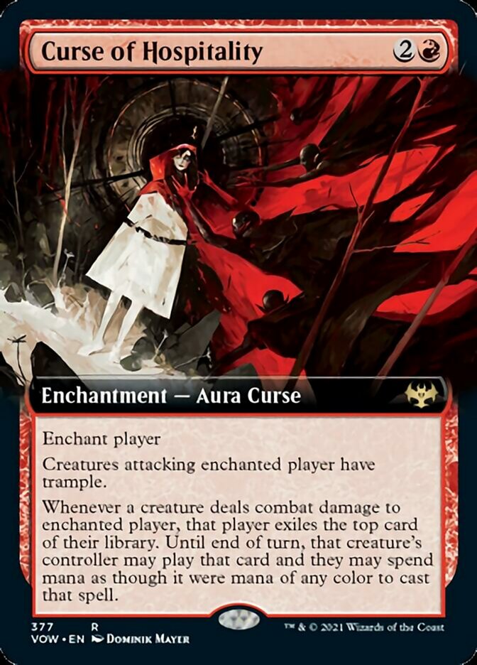 Curse of Hospitality (Extended Art) [Innistrad: Crimson Vow] | Good Games Modbury