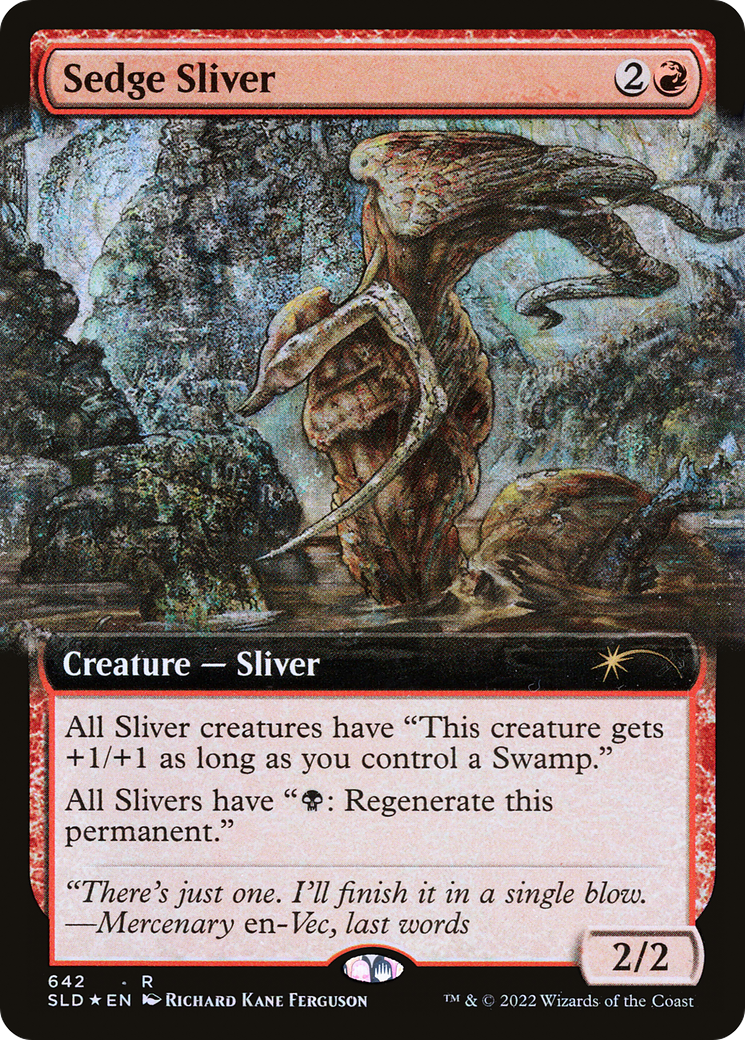 Sedge Sliver (Extended Art) [Secret Lair Drop Promos] | Good Games Modbury