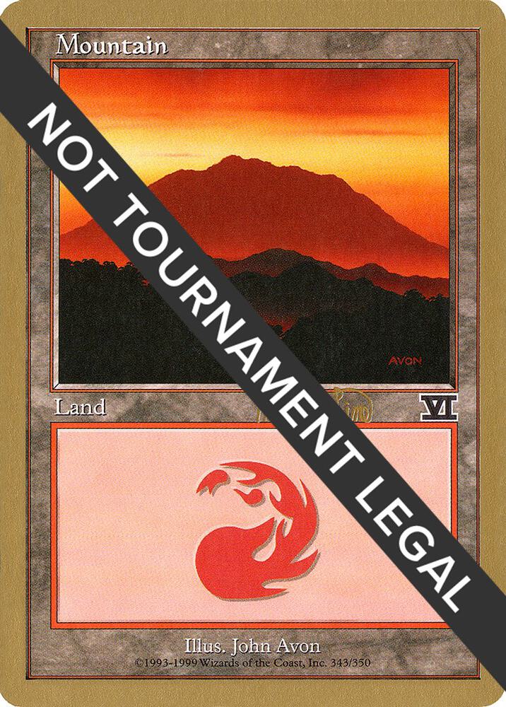 Mountain 343 1999 Mark Le Pine 6ED mlp343/111 (World Championship Decks)  | Good Games Modbury