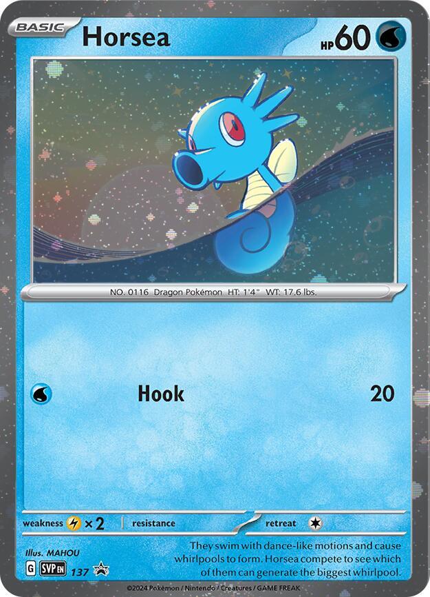 Horsea (SVP137) (Cosmo Holo) [SV: Scarlet & Violet Promo Cards] | Good Games Modbury