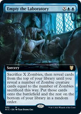 Empty the Laboratory Extended Art 52/38 (Commander: Innistrad: Midnight Hunt)  | Good Games Modbury