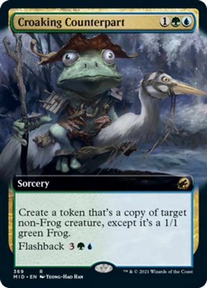 Croaking Counterpart (Extended Art) [Innistrad: Midnight Hunt] | Good Games Modbury