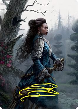 Mina Harker Art Card Gold Stamped Signature 70 (Art Series: Innistrad: Crimson Vow)  | Good Games Modbury