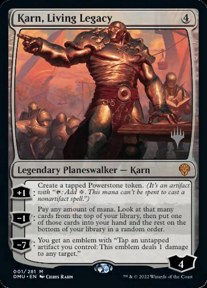 Karn, Living Legacy (Promo Pack) [Dominaria United Promos] | Good Games Modbury