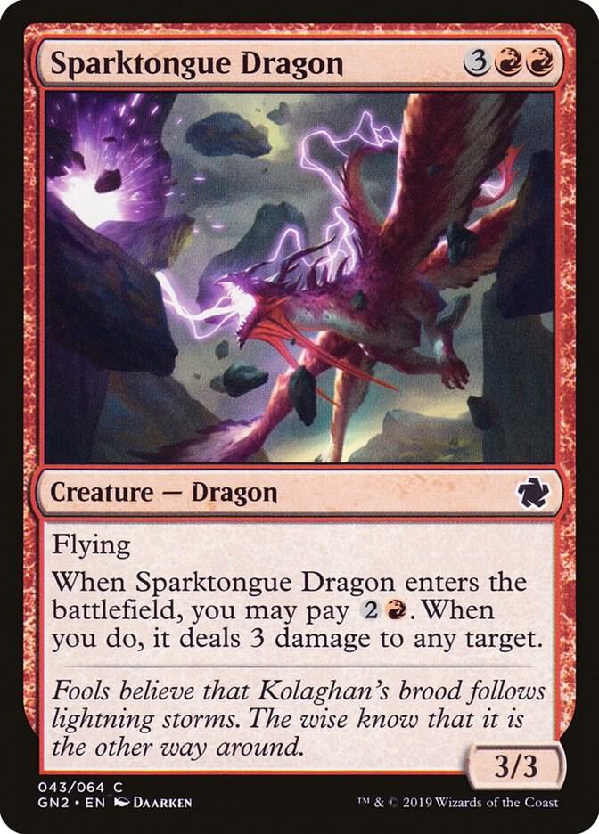 Sparktongue Dragon 43/64 (Magic Game Night 2019)  | Good Games Modbury